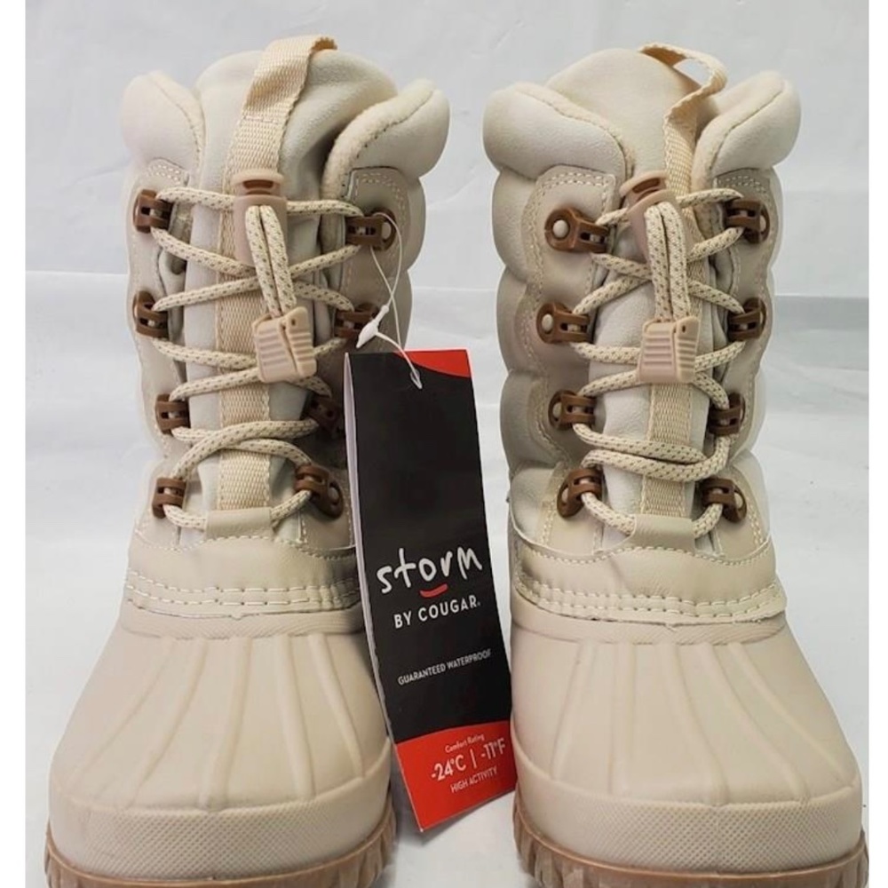 Storm by Cougar Cream Women’s Boots Size 7